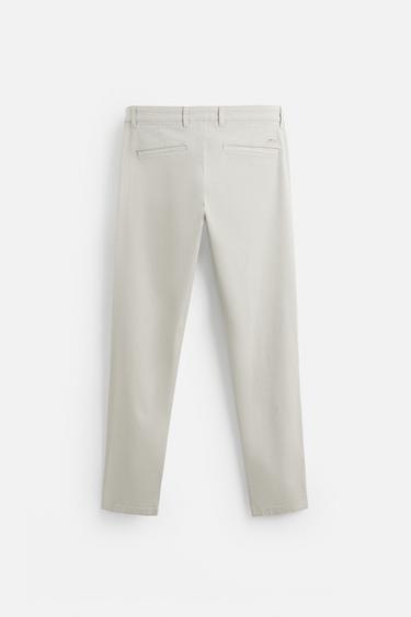 PANTALON CHINO SKINNY - Gris perle de Zara - Image 6