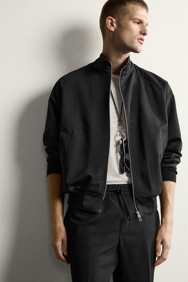 CALÇAS DE CINTURA JOGGER CONFORTO - Preto da Zara