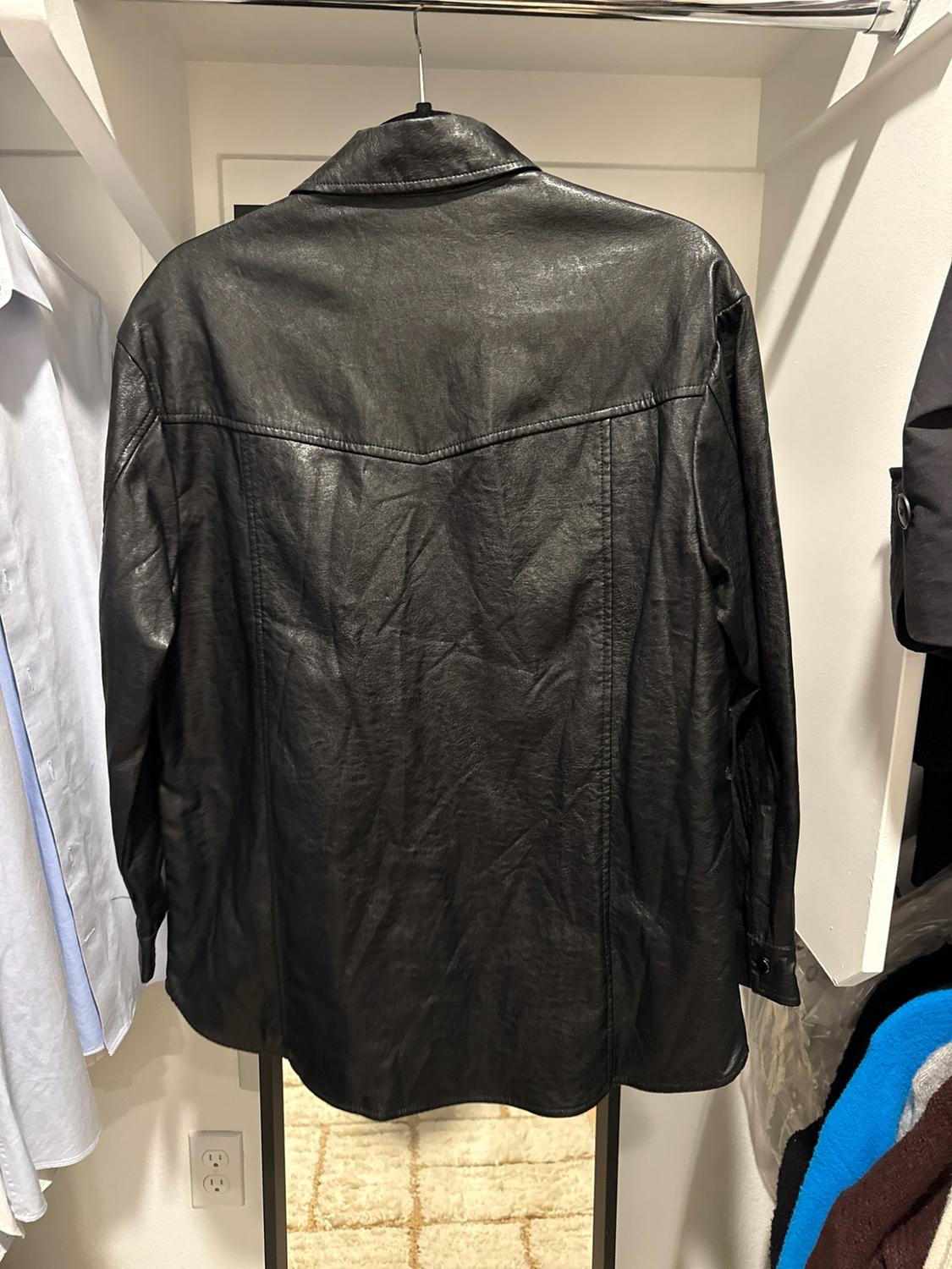 FAUX LEATHER OVERSHIRT - Image 2