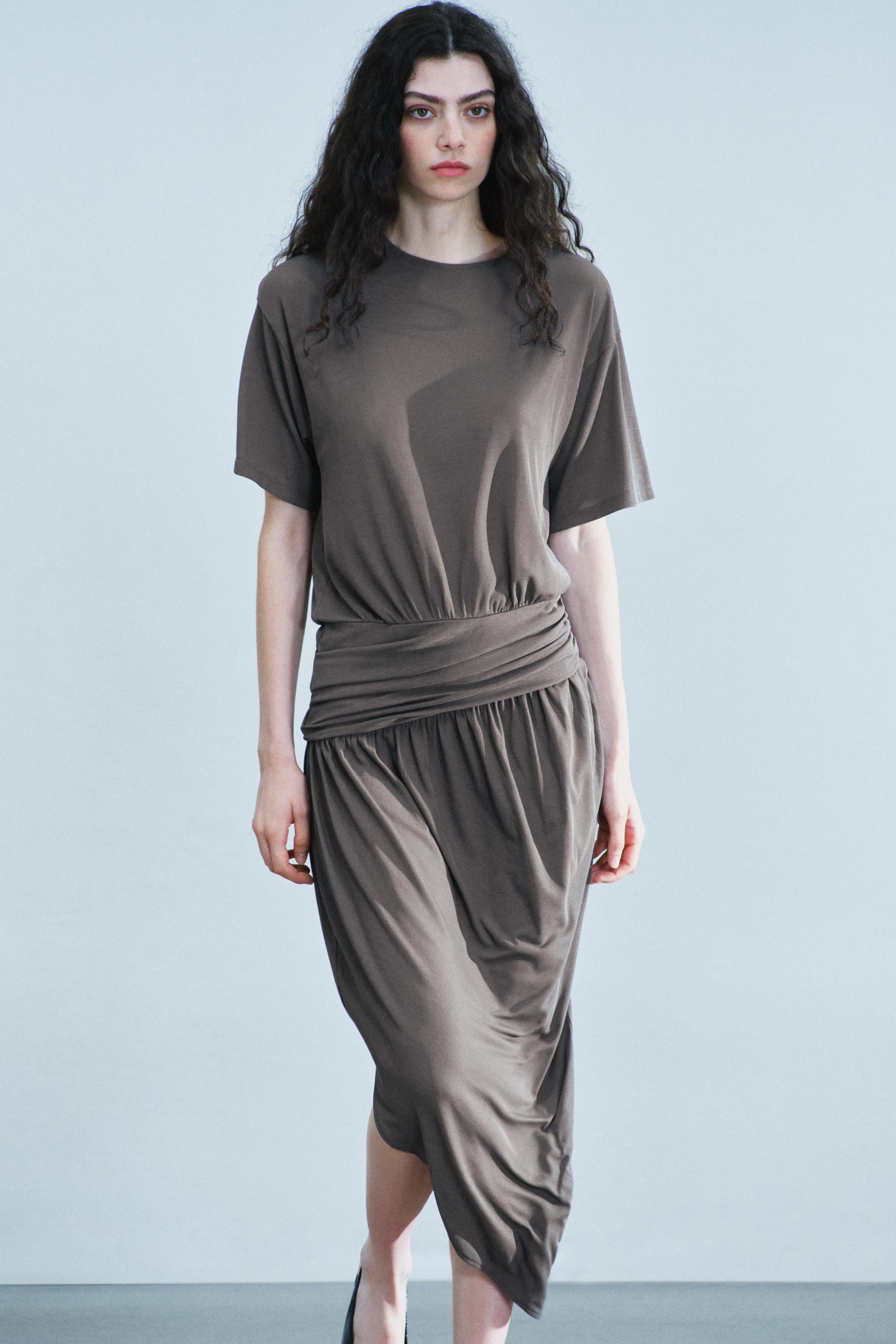 DRAPED DRESS