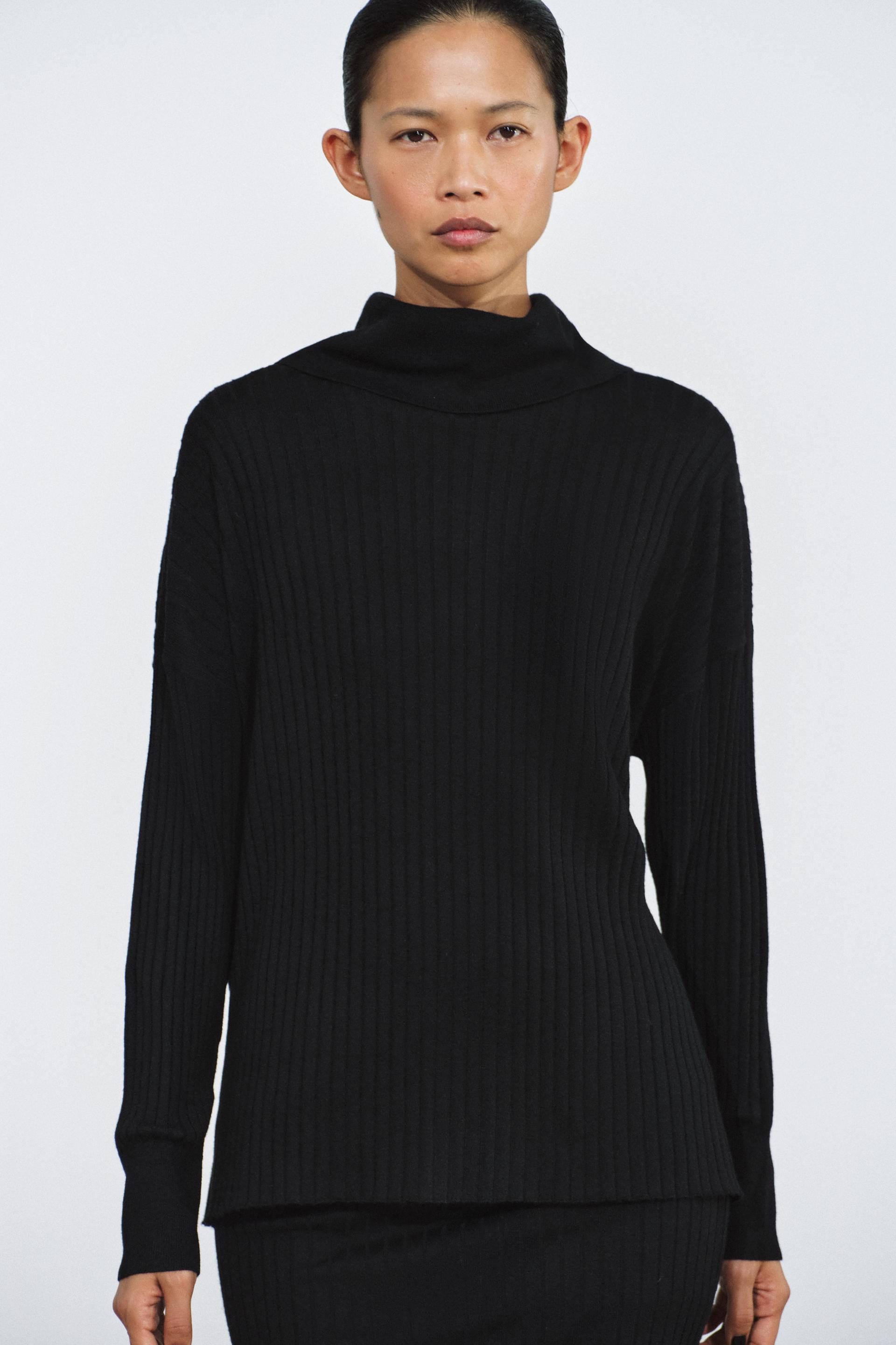 RIBBED KNIT SWEATER thumbnail 3