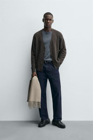 SWEATER REGULAR FIT MEZCLA LANA - Marrón de Zara