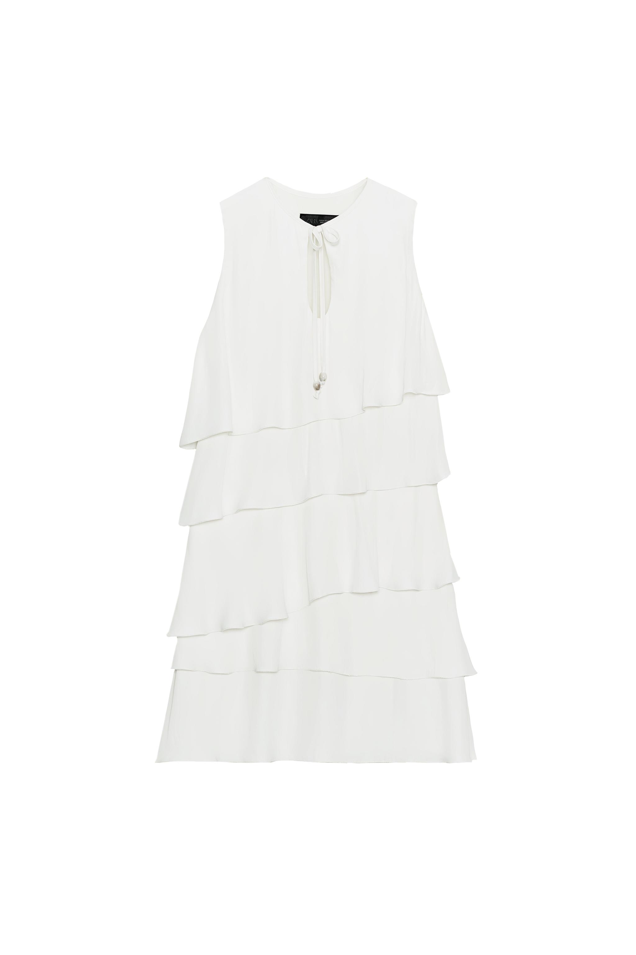 women's linen dress Mackenzie Dress in White Linen