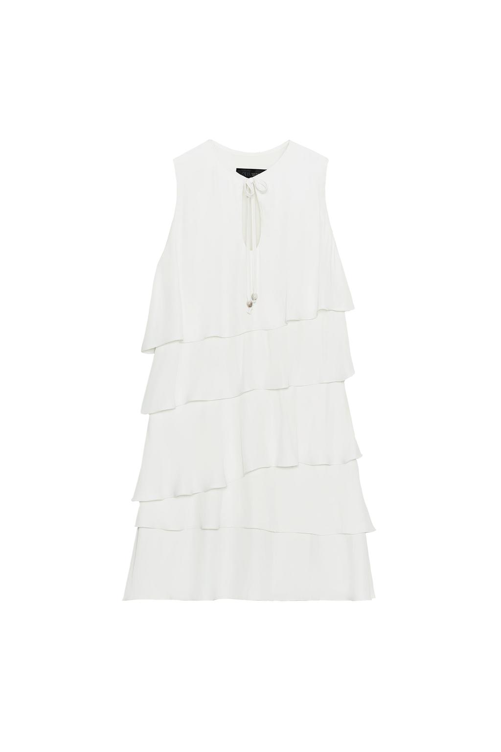 SHORT RUFFLED DRESS - image 3