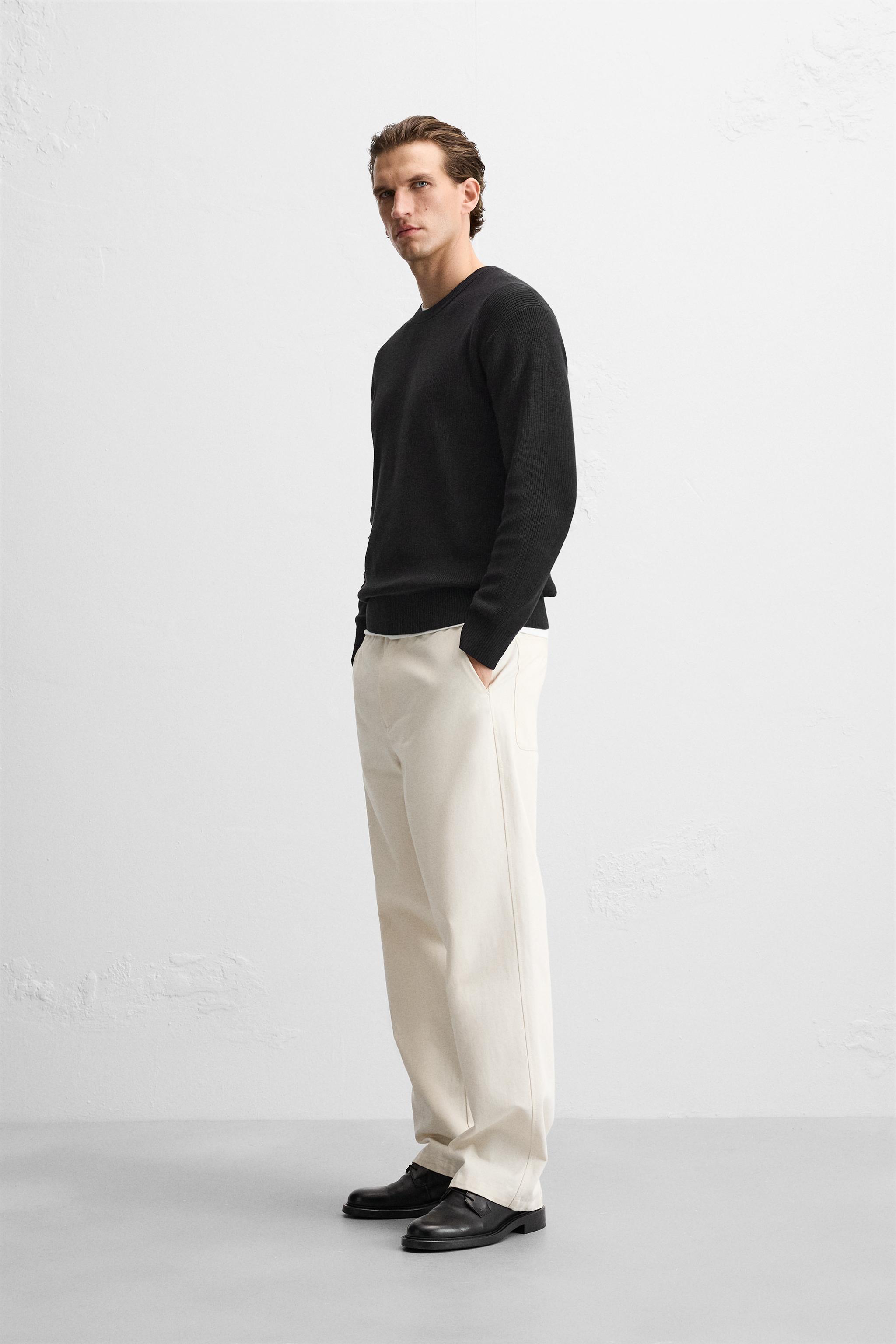 ZARA - ZARA ♥ 大人綺麗 無地 シンプル 袖パール 柔らか 長袖
