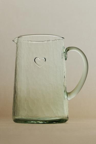 GLASS CHRISTMAS HEART JUG - 990 by Zara - Image 4