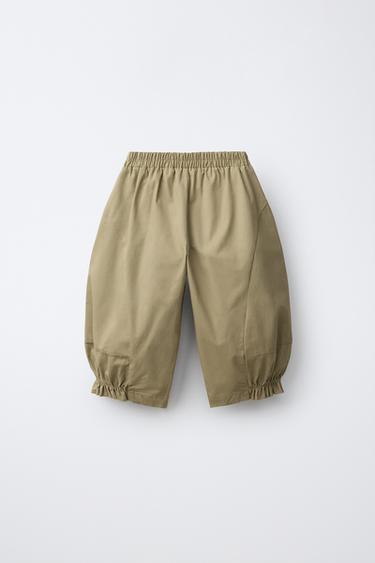 SOLID  PANTS — Washed green 2