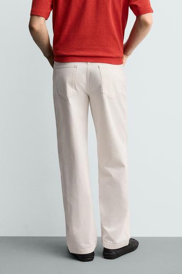 RELAXED FIT JEANS - White by Zara - Image 2
