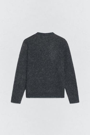PULL INTARSIA BROSSÉ SOSHIOTSUKI X ZARA - Gris anthracite de Zara - Image 2