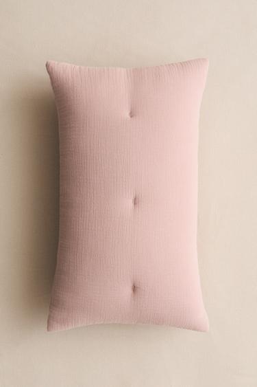 HOUSSE DE COUSSIN ENFANT GAZE UNIE - Rose de Zara - Image 4