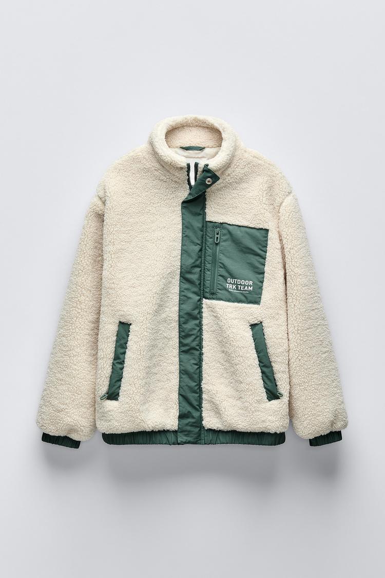 コンビナイロンボアジャケット - オフホワイト | ZARA Japan / 日本 