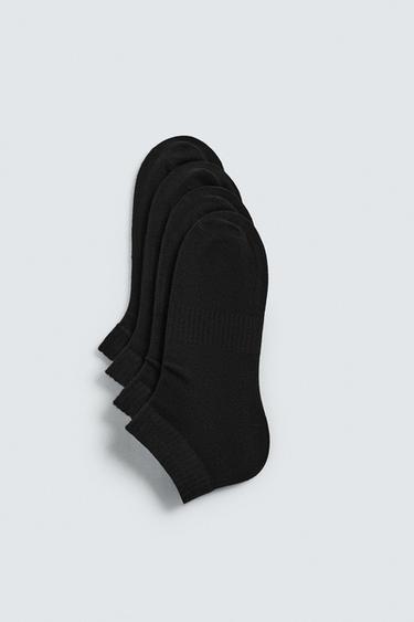 מארז 4 גרבי עקב בסיסיות - שחור של Zara