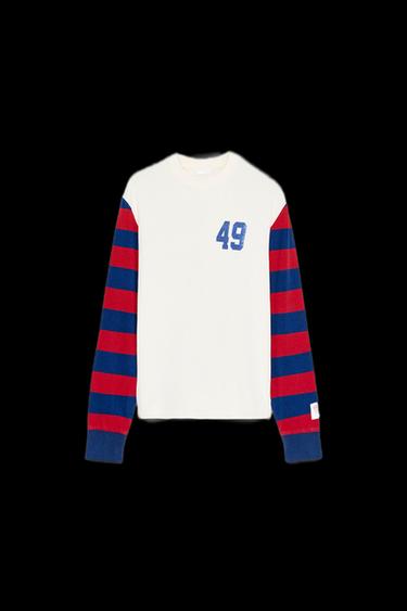 VARSITY STRIPED T-SHIRT - Multicoloured by Zara - Image 0