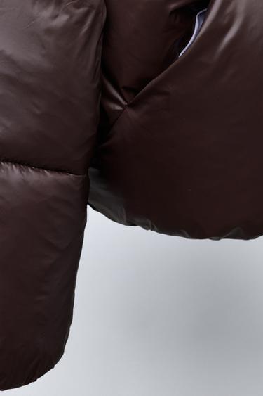 CHAMPION ® X ZARA EMBROIDERED PADDED JACKET - Brown by Zara - Image 5