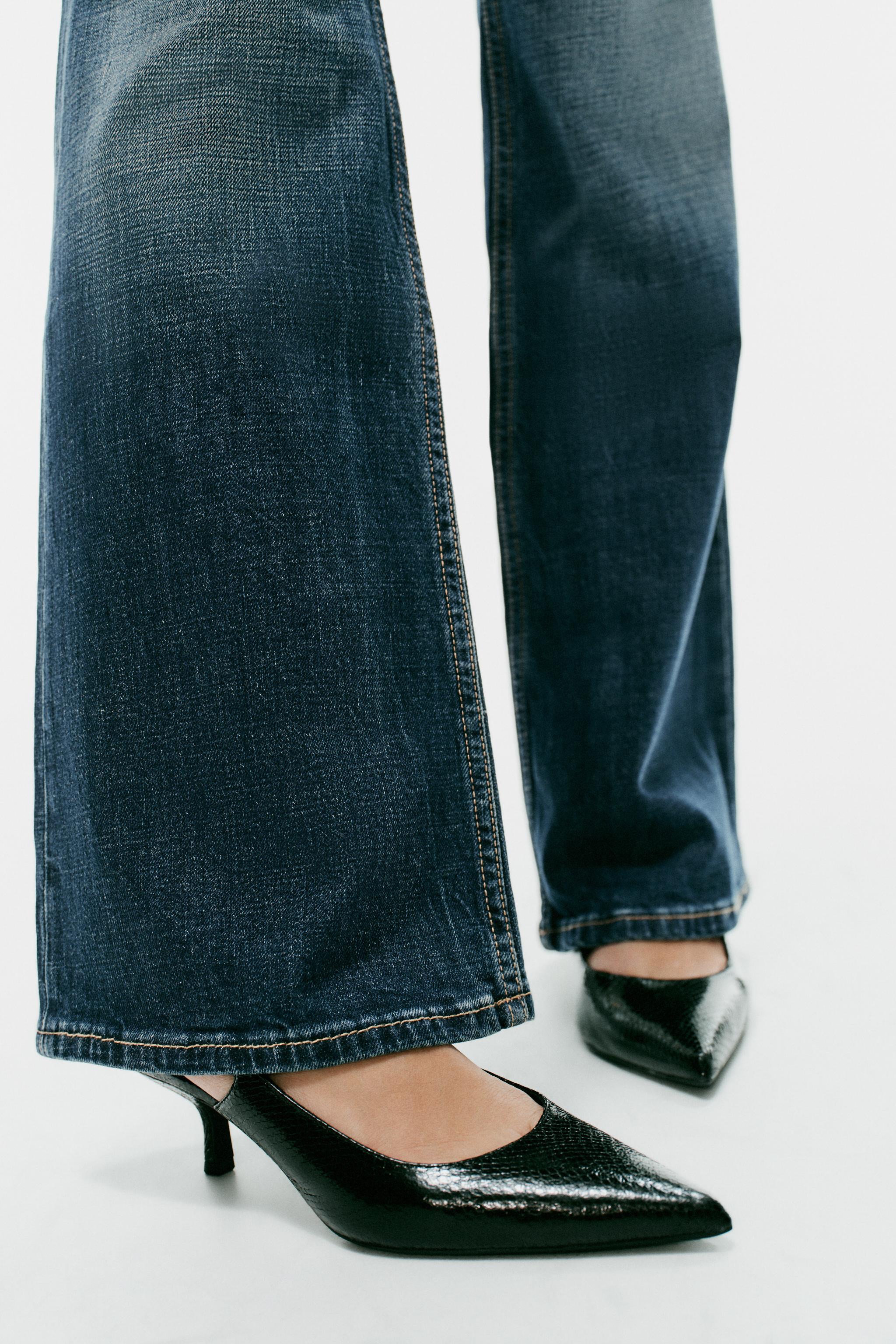 Женские туфли Zara TEXTURED SLINGBACK HEELS — фото 2