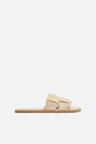 LEATHER SANDALS - Sand Brown by Zara