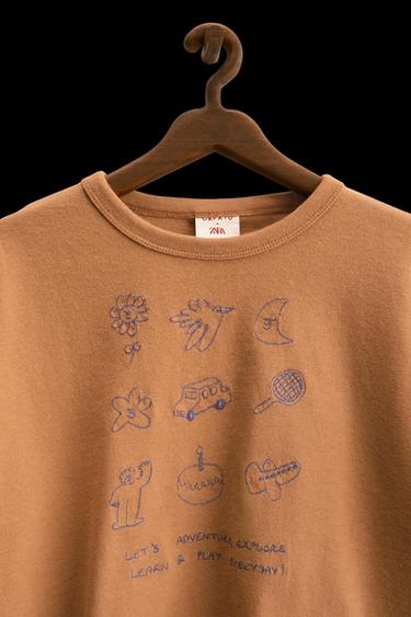 ZARA TIMELESS - CAMISETA BORDADOS ORFAYO © - Teja de Zara