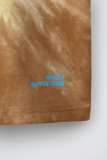 T-SHIRT TIE DYE - Marron de Zara - Image 3