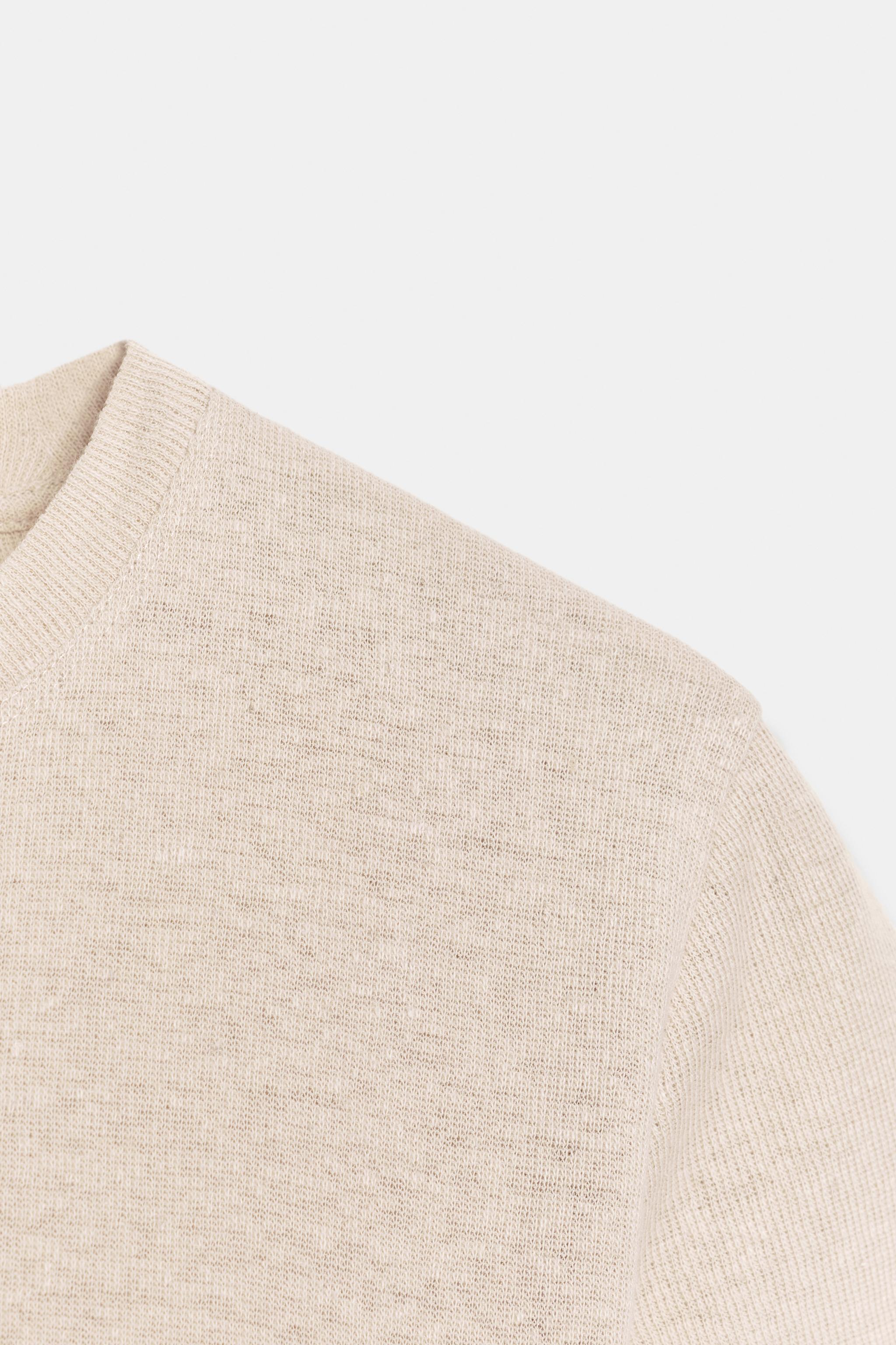 SHORT SLEEVE LINEN BLEND T-SHIRT
