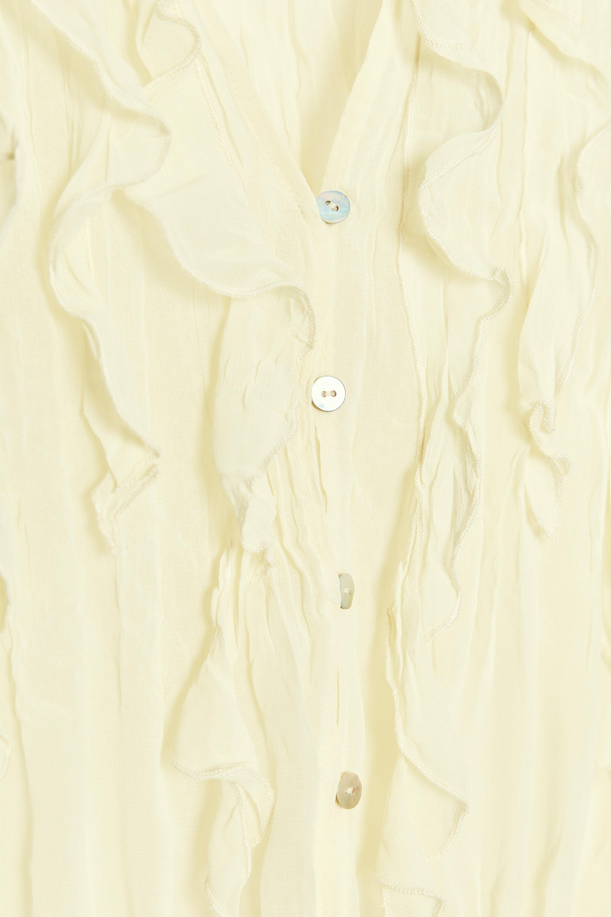 ❖ZARA❖テープフリル❇装飾✤ジョーゼット✤シフォン