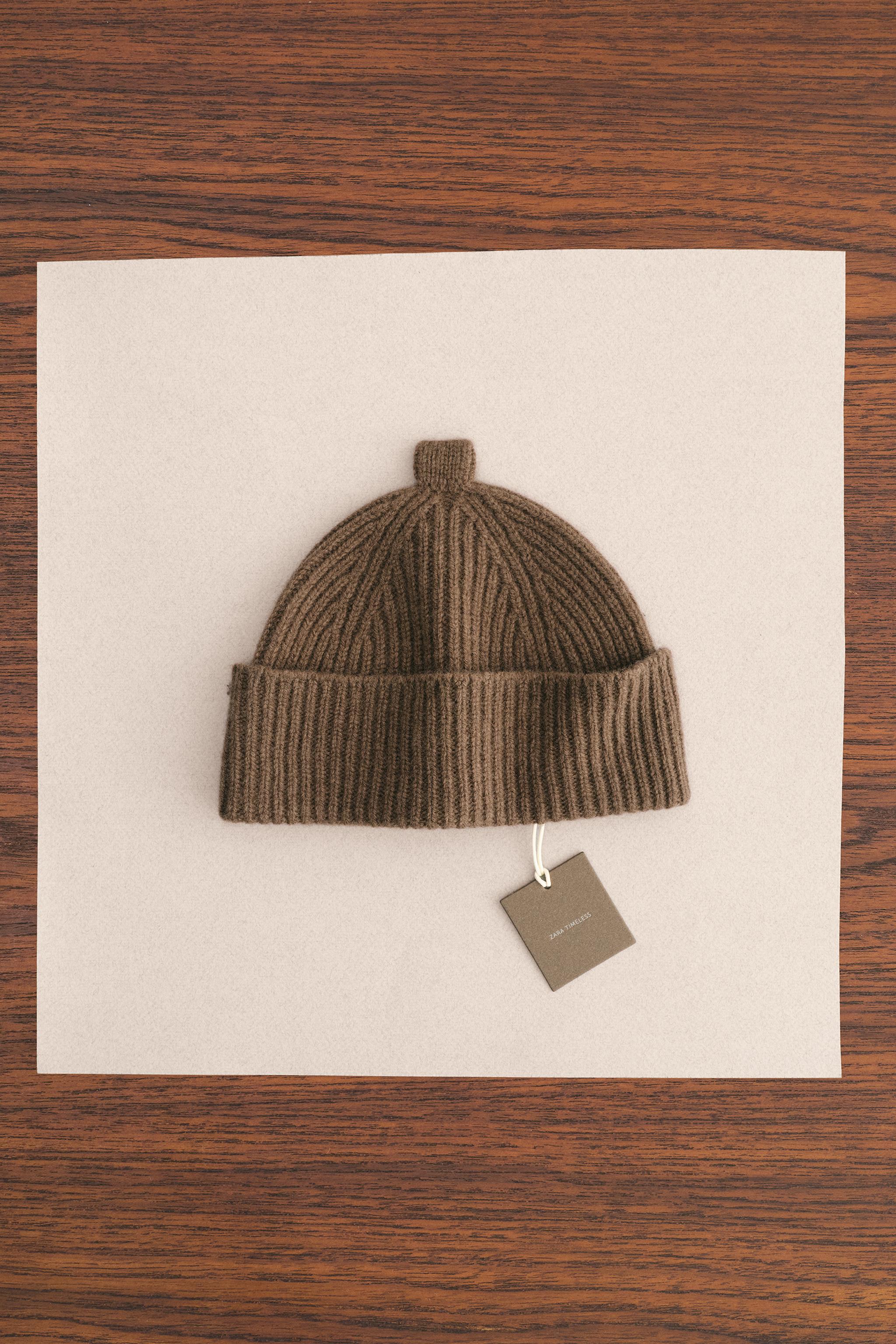 ZARA TIMELESS - 100% WOOL HAT - Brown | ZARA United States