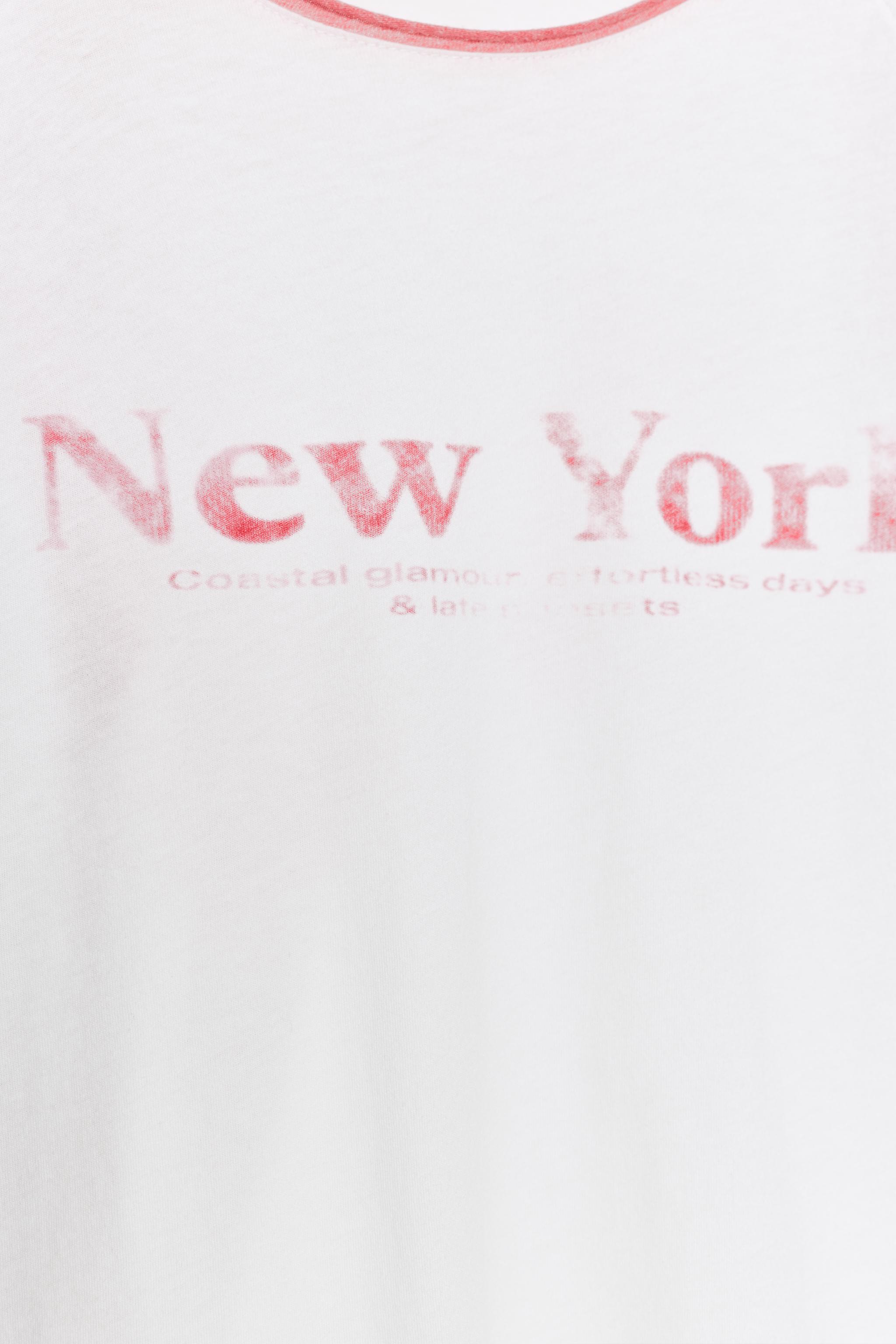 T-SHIRT FLAMÉ À MANCHES RAGLAN