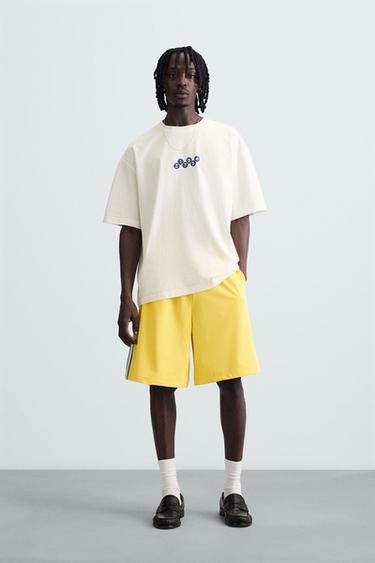 CAMISETA ESTAMPADOS COMBINADOS - Blanco de Zara - Imagen 0