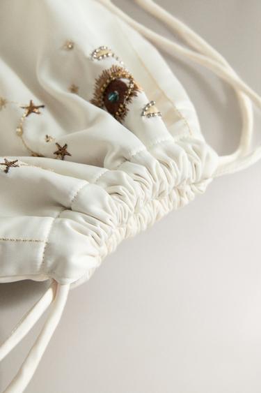 GRAND SAC BRODÉ | MARISA BERENSON - Beige de Zara - Image 1