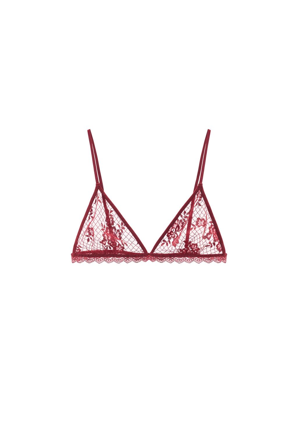 LACE TRIANGLE BRA - image 3
