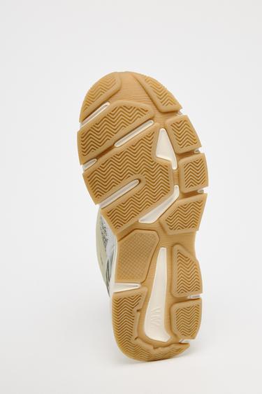COLOUR-BLOCK RUNNING TRAINERS - Green by Zara - Image 5