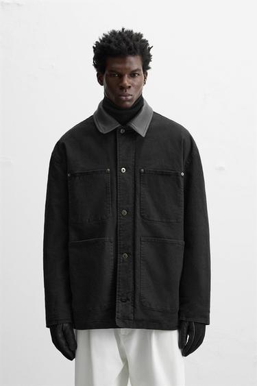 CONTRAST PADDED PARKA - Black by Zara - Image 1