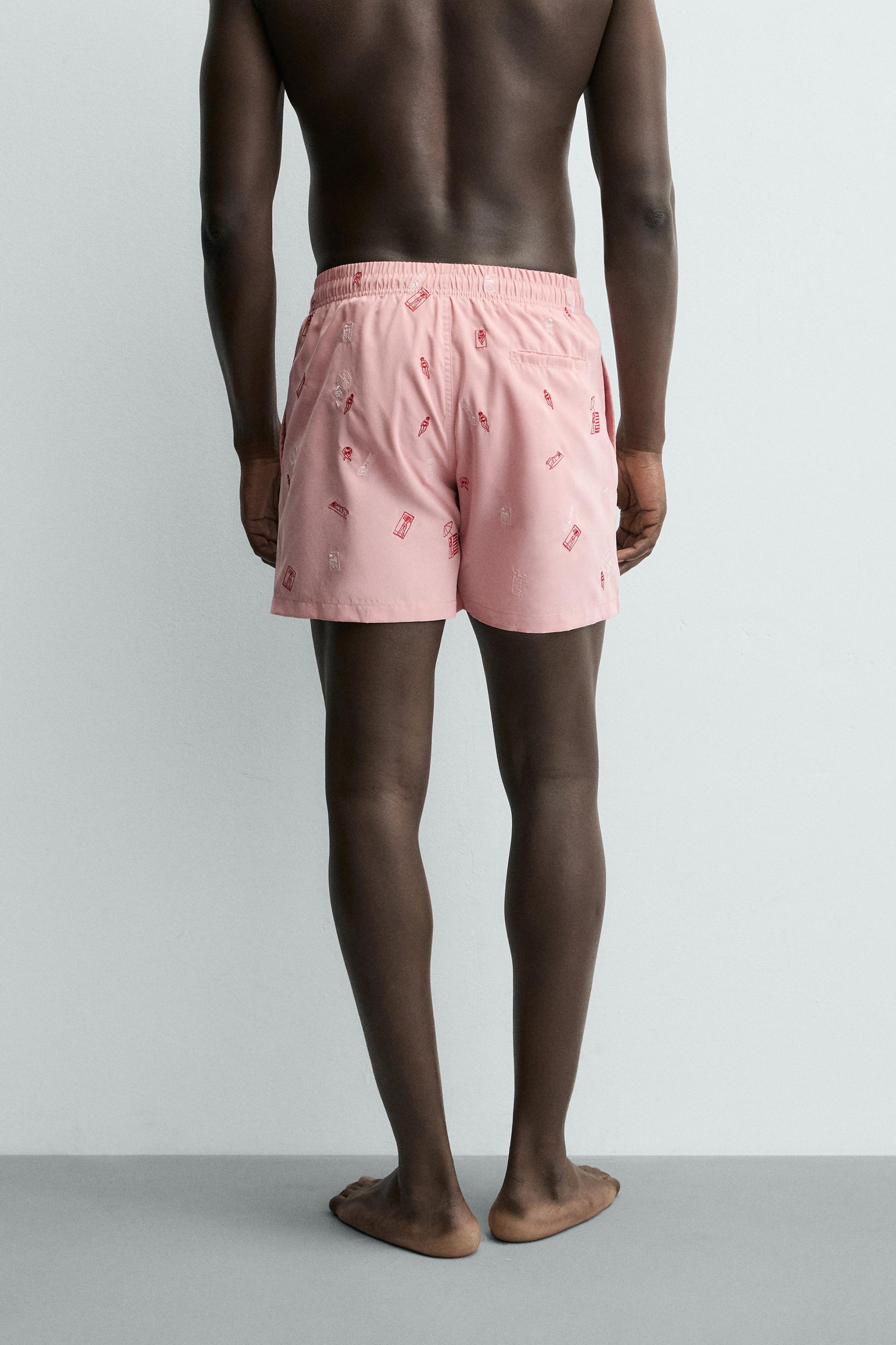 MAILLOT DE BAIN MI-LONG BRODERIES COMBINÉES