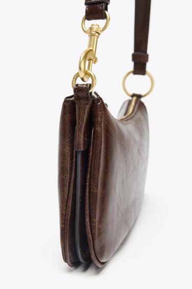 SAC PORTÉ ÉPAULE ALLONGÉ - Chocolat de Zara - Image 5