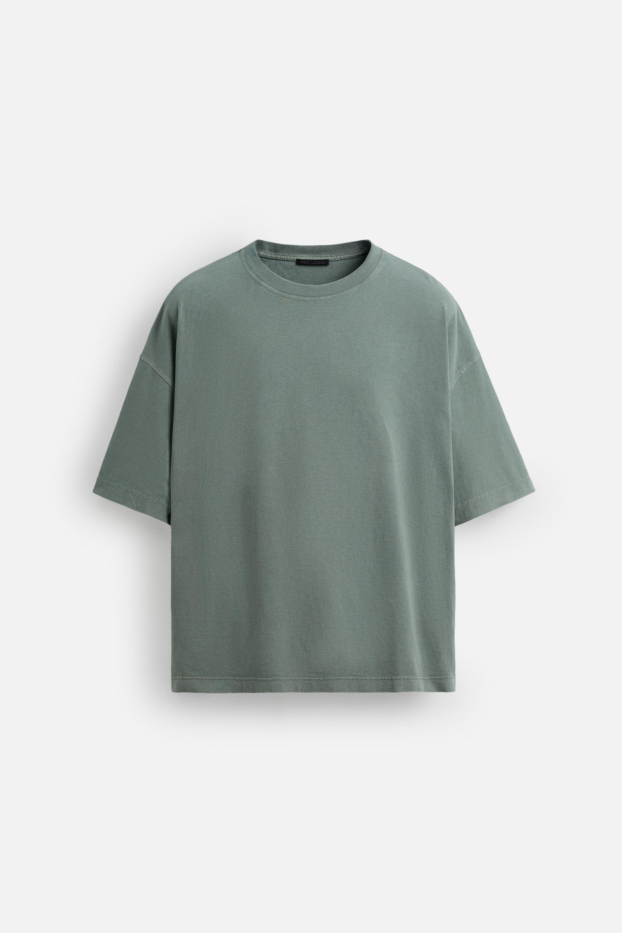 国内発送★ZARA★ウォッシュ加工*リラックスフィットTシャツ ウォッシュ加工リラックスフィットTシャツ - rウォッシュ