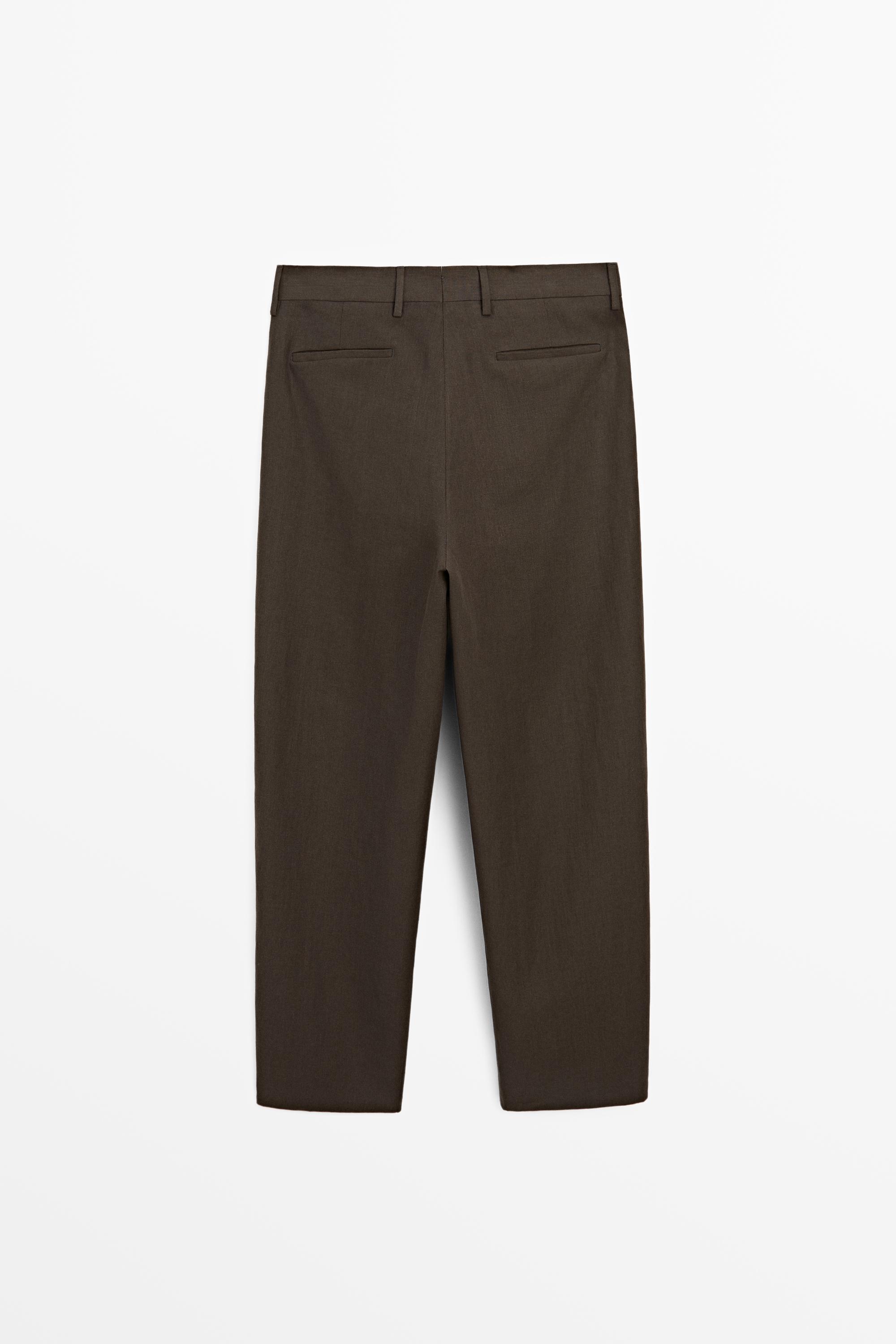 Linen suit trousers