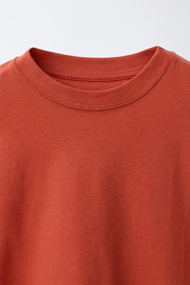 3-PACK OF STRIPED AND PLAIN T-SHIRTS - Dark orange by Zara - Image 3