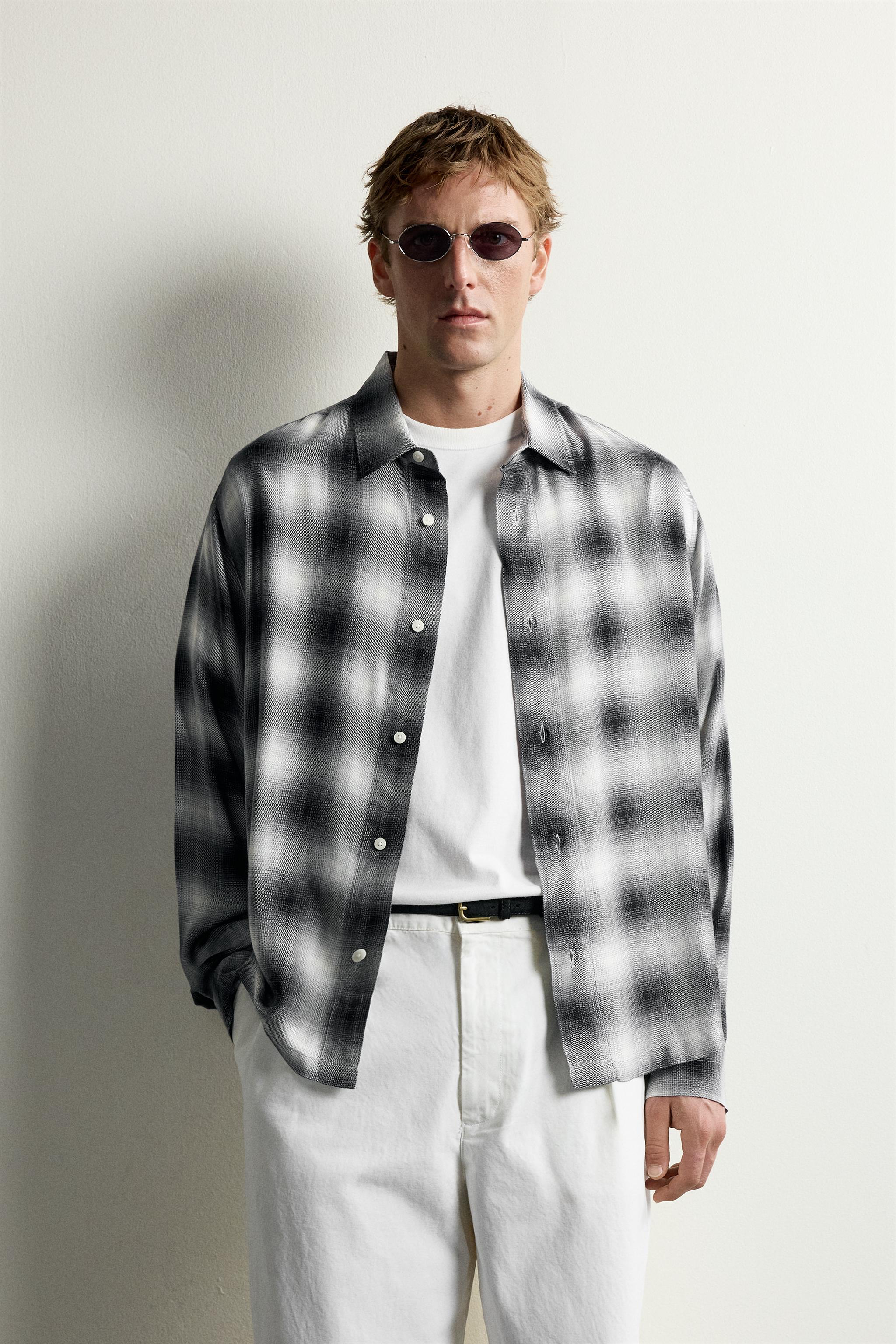 PLAID FLUID SHIRT