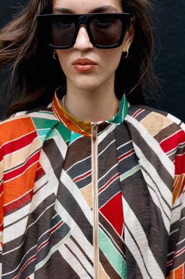 PRINTED BOMBER JACKET AND SKIRT SET - 855 by Zara