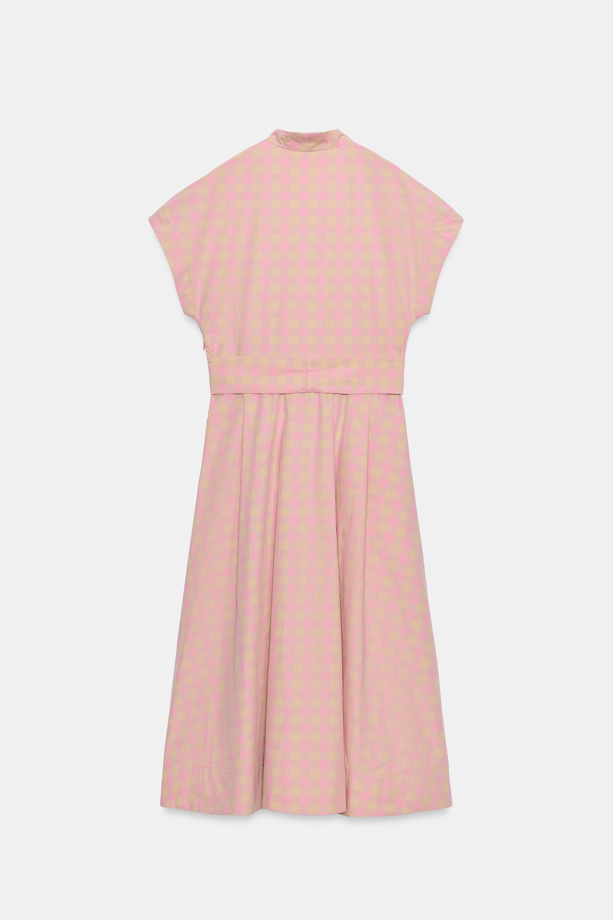 CHECK POPLIN DRESS ZW COLLECTION
