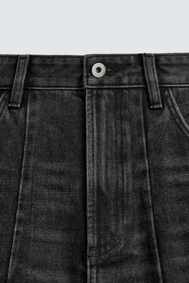 BALLOON FIT JEANS WITH ZIPS - Charcoal by Zara - Image 9