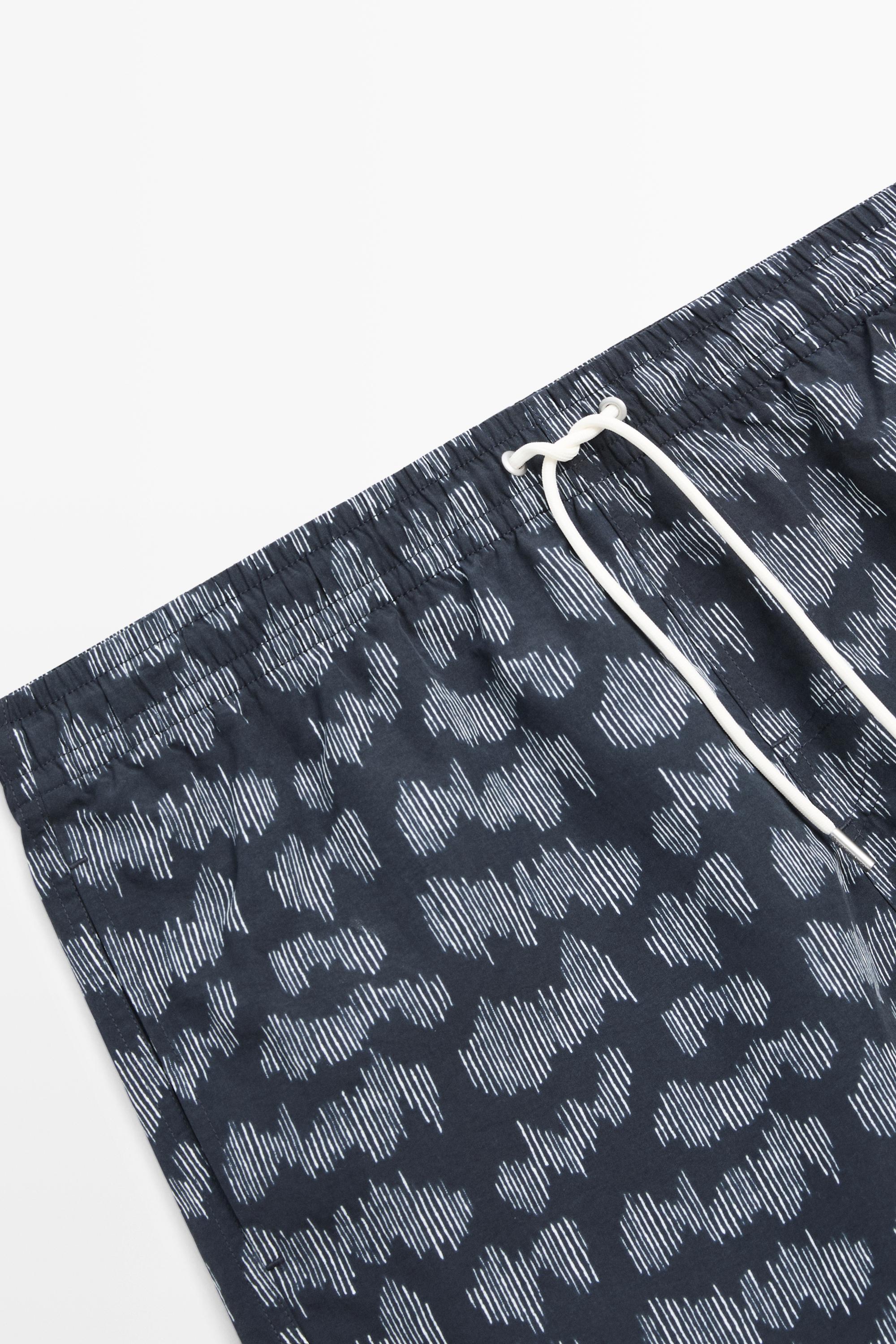 Printed swimming trunks