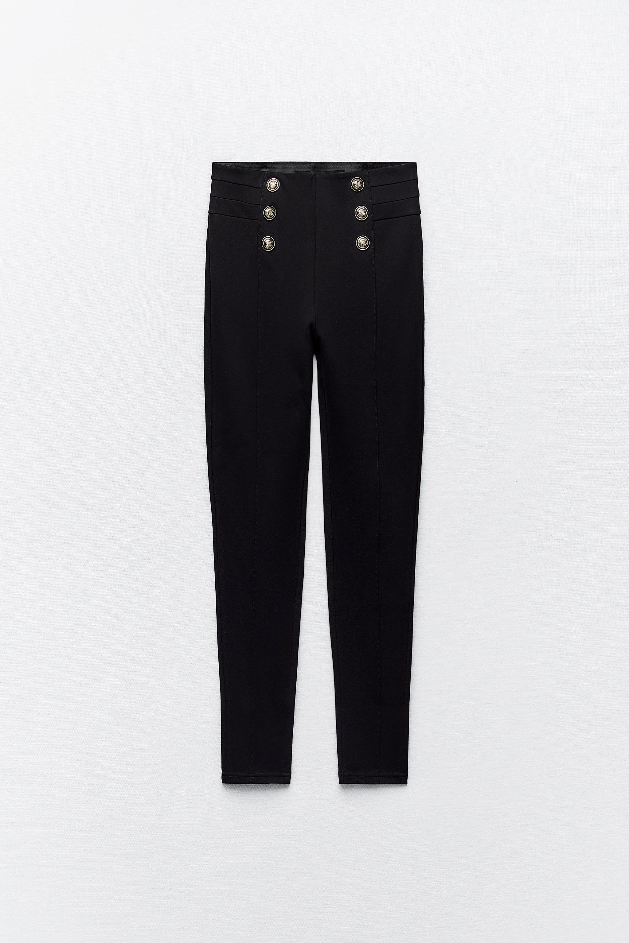 Zara legging 2024 effet cuir