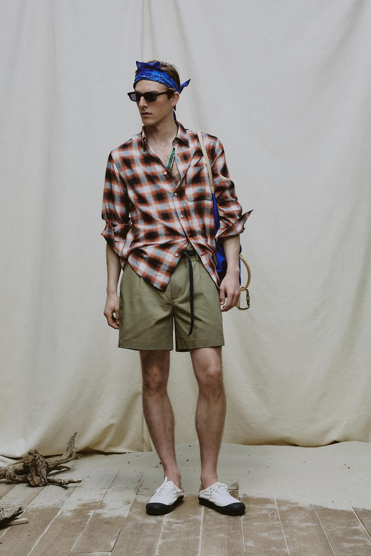 Овальные солнцезащитные очки AARON LEVINE X ZARA + плетёный кожаный ремень AARON LEVINE X ZARA