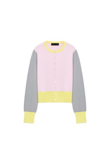 КАРДИГАН КОЛОР-БЛОК — Единственный от Zara