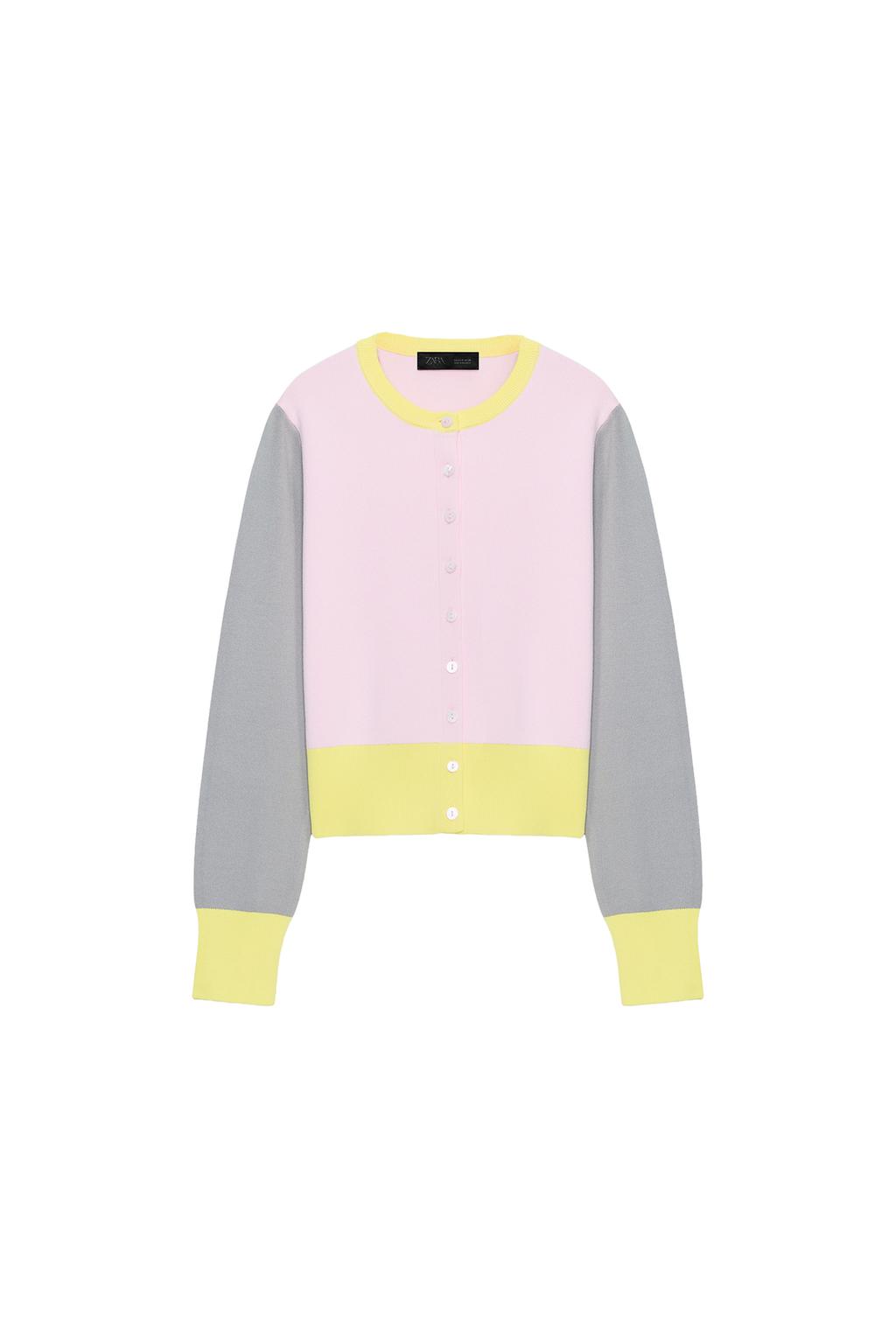 COLOR BLOCK CARDIGAN - image 3
