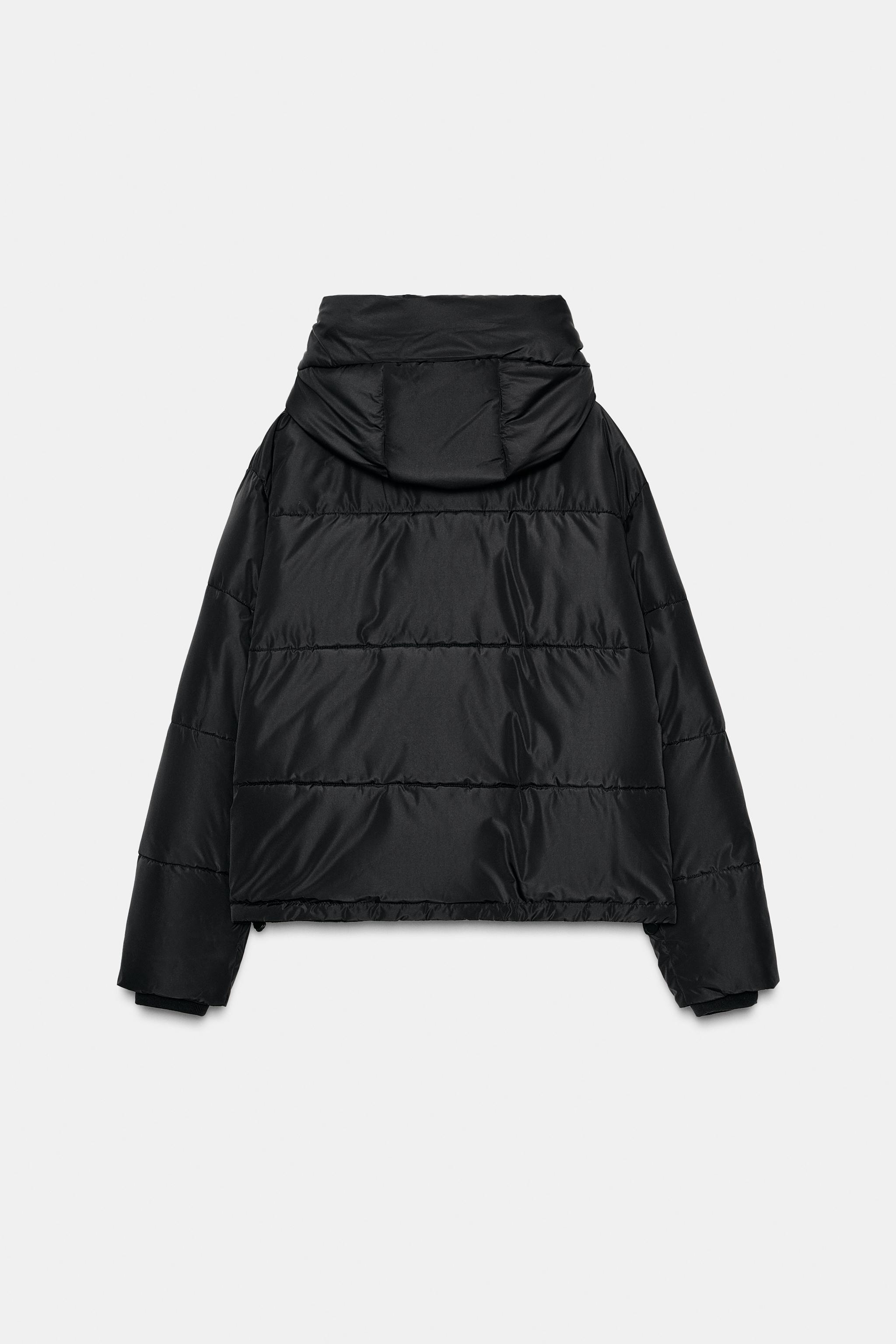 極美品✨ZARA フード付き キルティングアノラック モールグレー キルティングジャケット - レディース | ZARA 日本