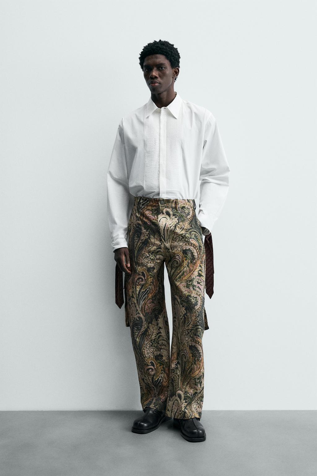 ZARA SHIRT WITH BOW TIE BIB