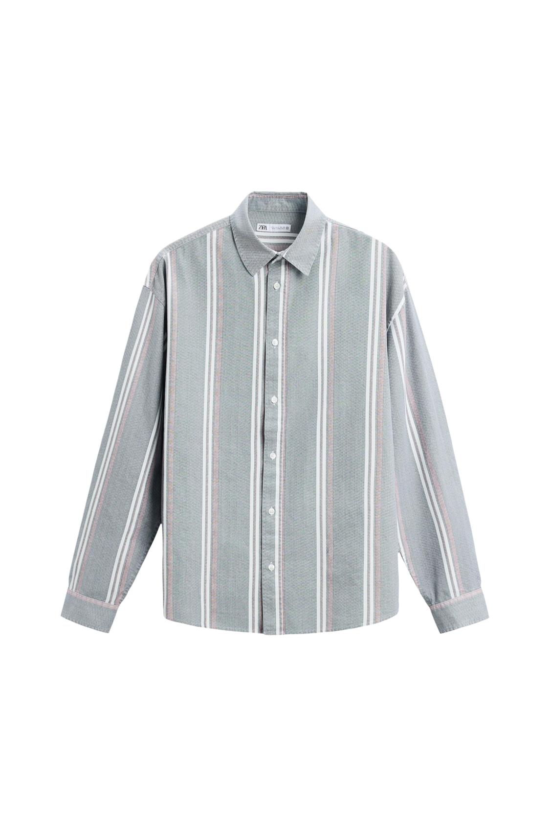 STRIPED TEXTURED SHIRT - Image 4