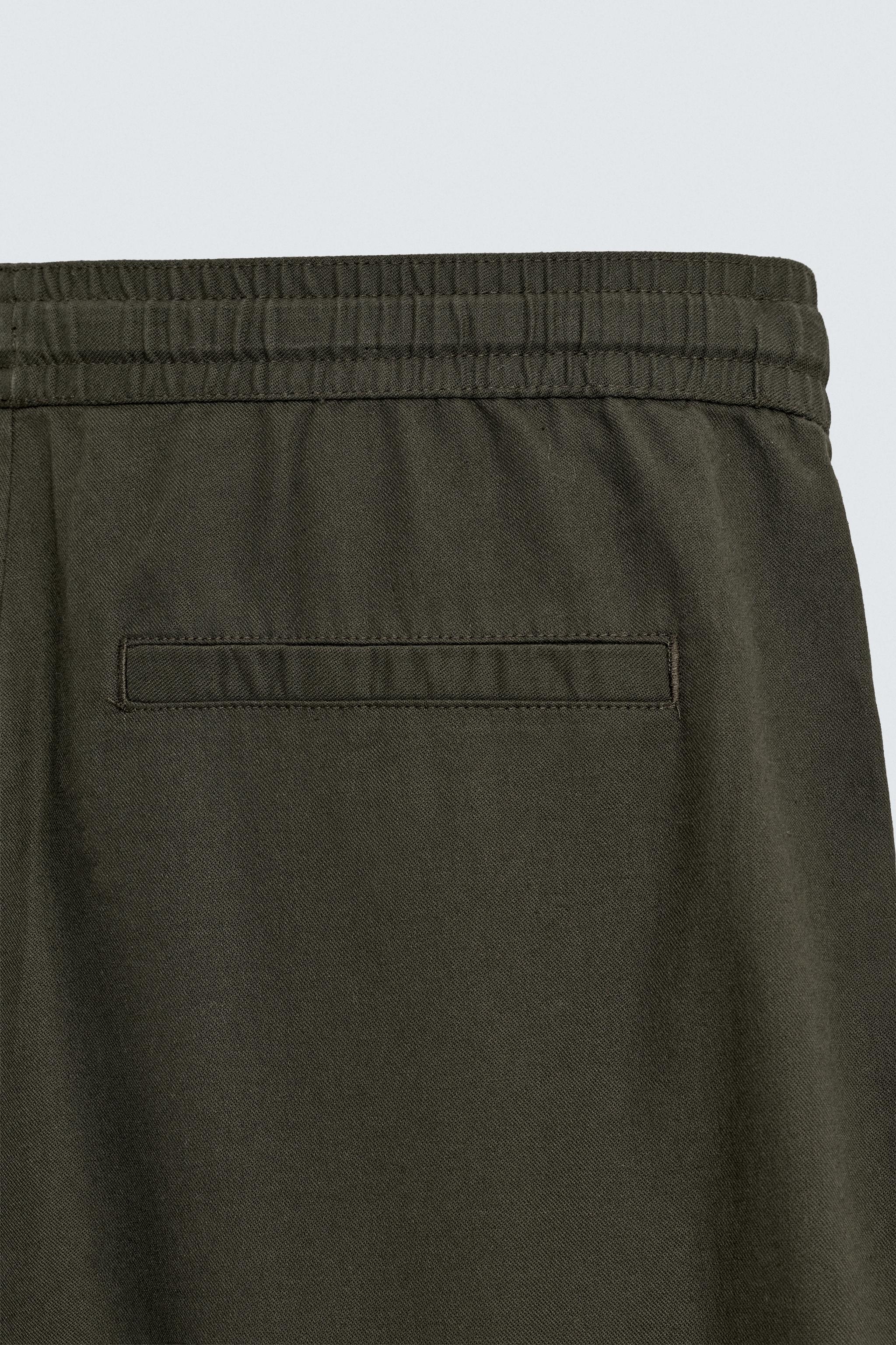 COTTON-LINEN RELAXED FIT PANTS