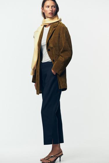 TROUSERS WITH VENT ON THE HEM - Dark navy by Zara - Image 2